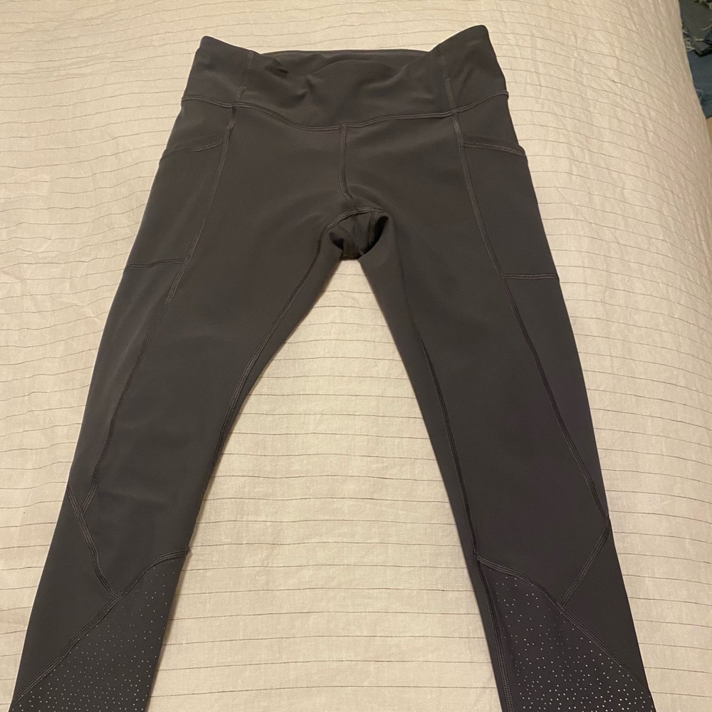 Lululemon Tight Stuff Reflective Leggings - Grey